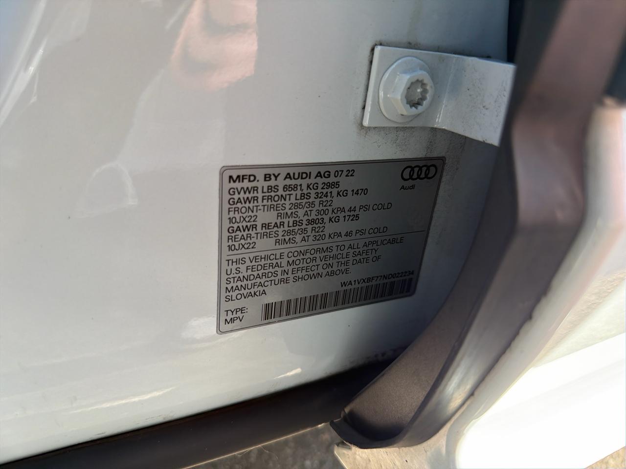 Audi Q7 Prestige 55 TFSI quattro 2022