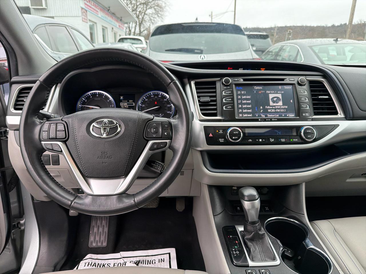 Toyota Highlander XLE V6 AWD (Natl) 2019