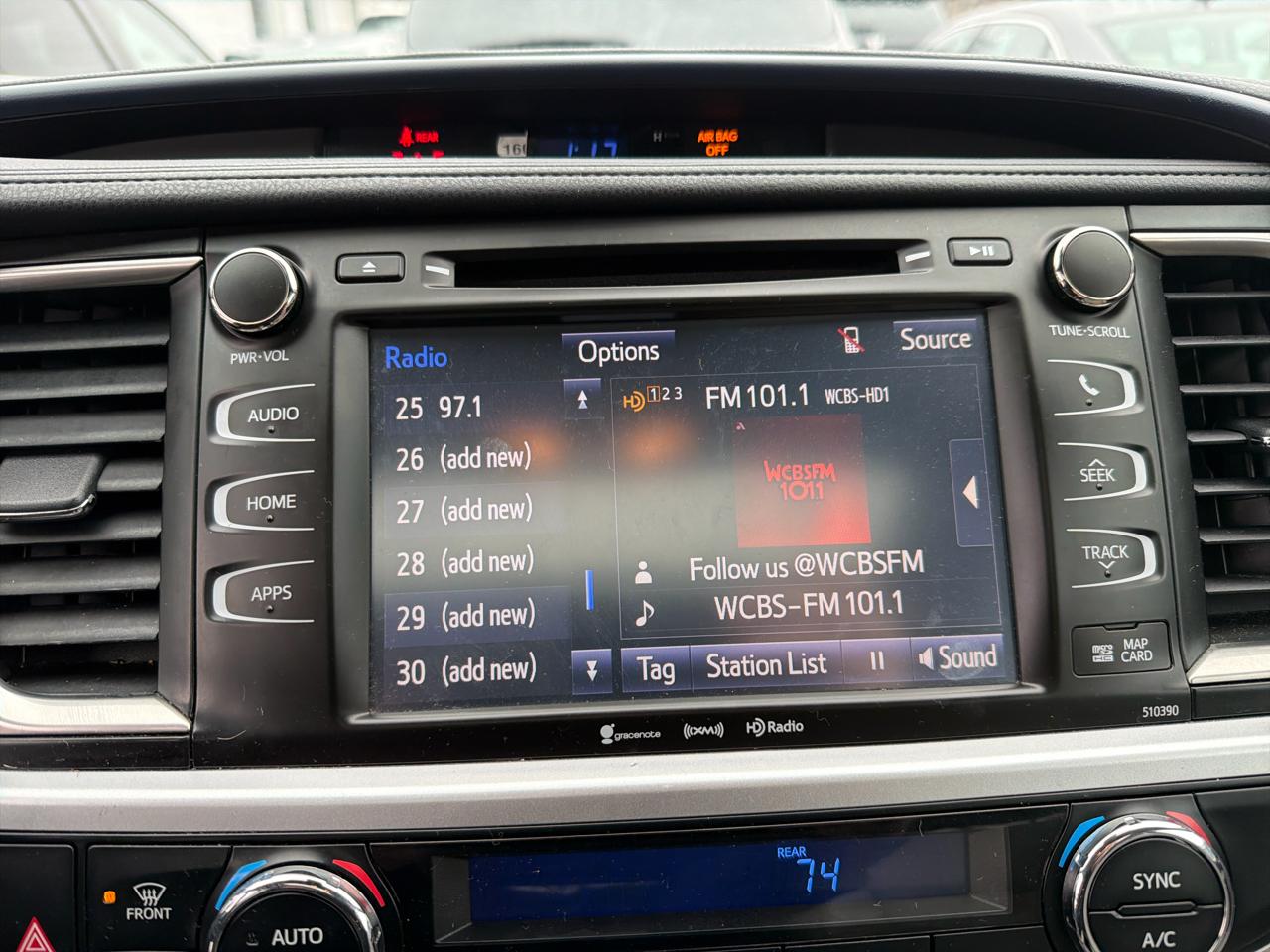 Toyota Highlander XLE V6 AWD (Natl) 2019