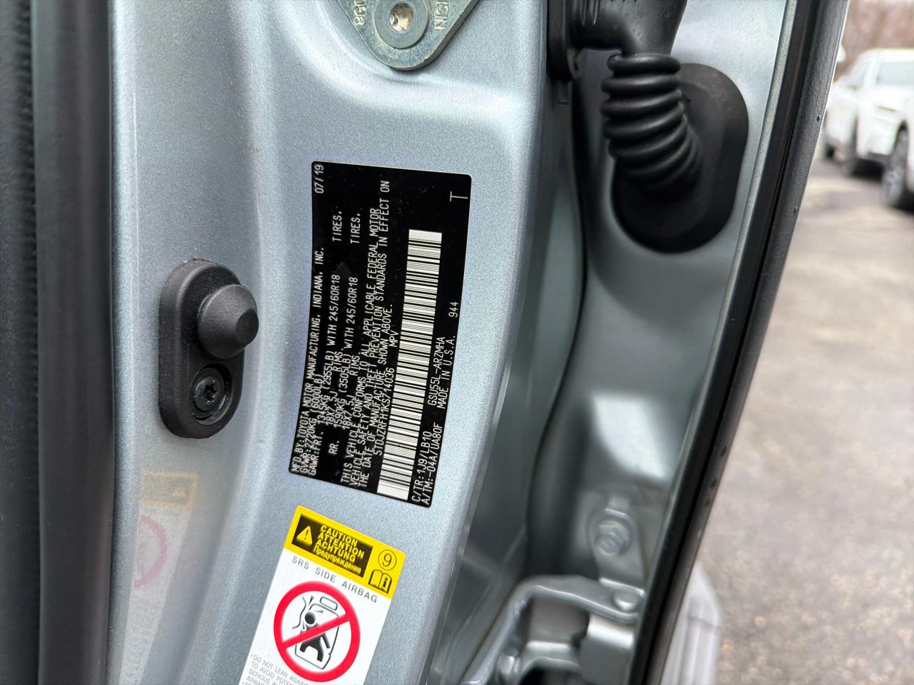 Toyota Highlander XLE V6 AWD (Natl) 2019