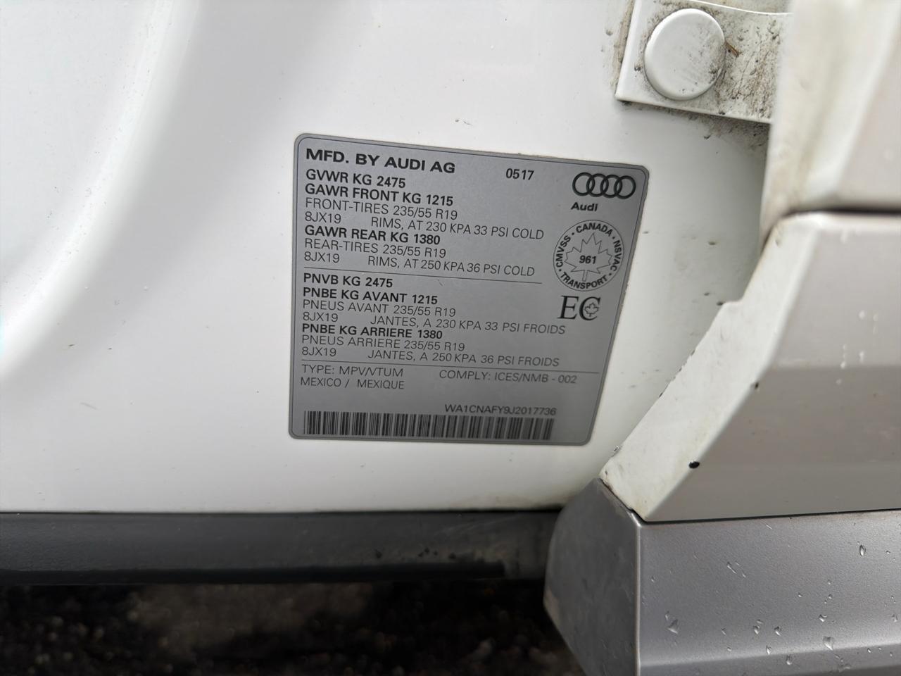 Audi Q5 2.0 TFSI Prestige 2018