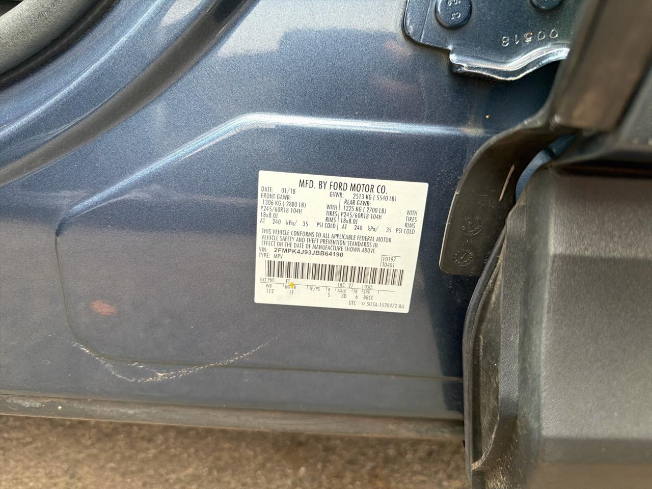 Ford Edge SEL AWD 2018