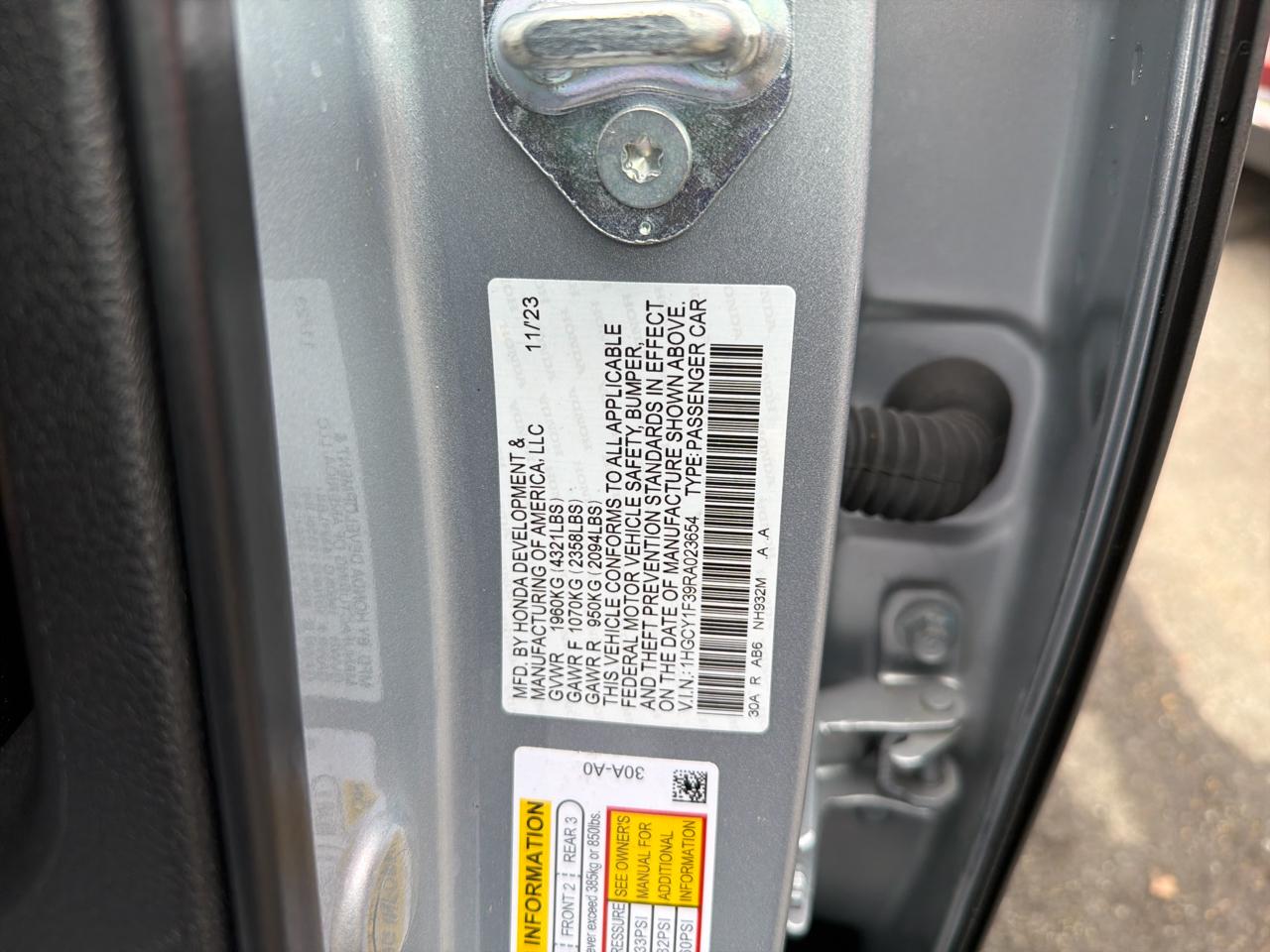 Honda Accord Sedan EX CVT 2024