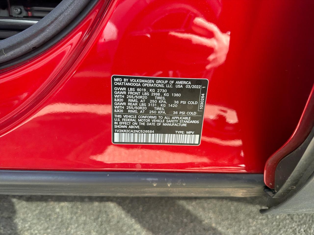 Volkswagen Atlas 3.6L V6 SE w/Technology 4MOTION 2022