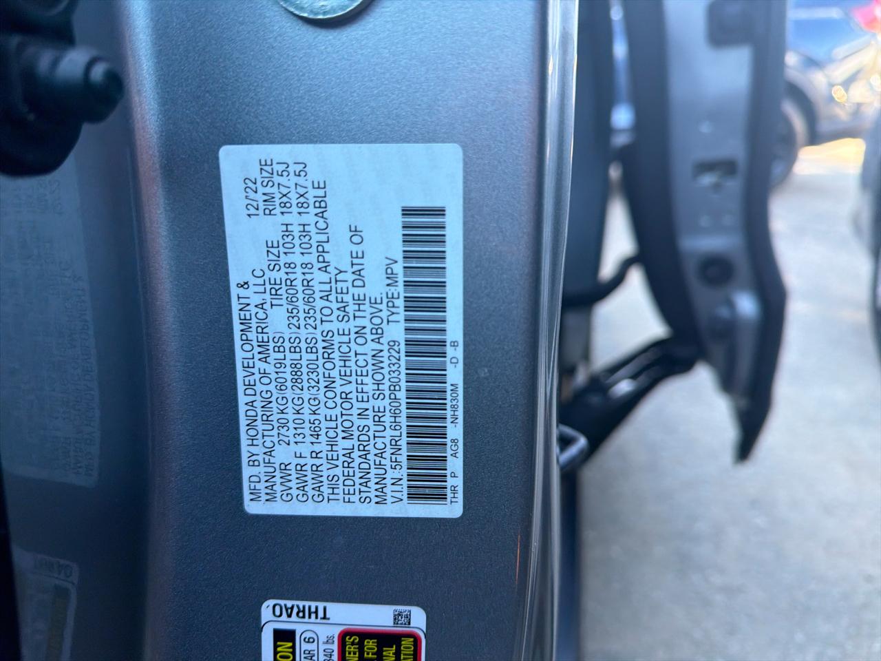 Honda Odyssey EX-L Auto 2023