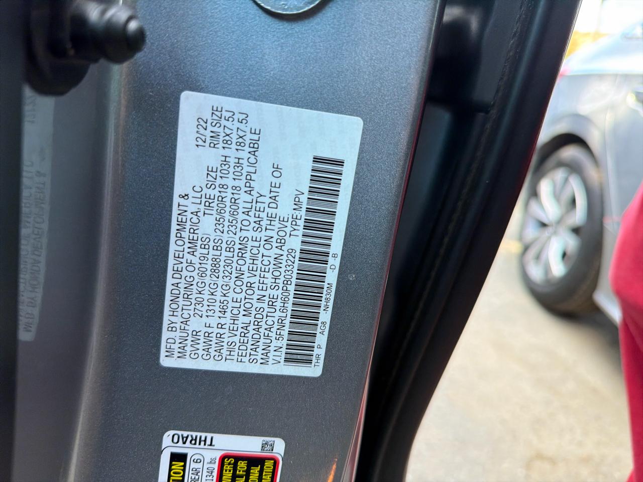 Honda Odyssey EX-L Auto 2023