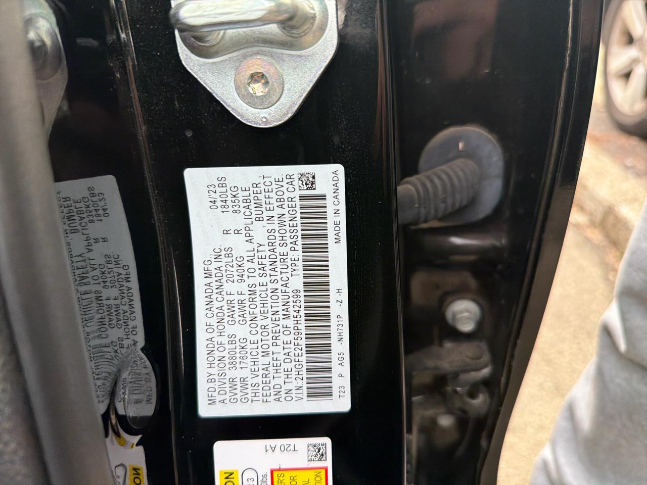 Honda Civic Sedan Sport CVT 2023