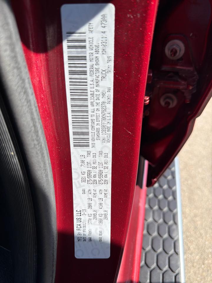 RAM 1500 Big Horn/Lone Star 4x4 Crew Cab 5'7" Box 2019