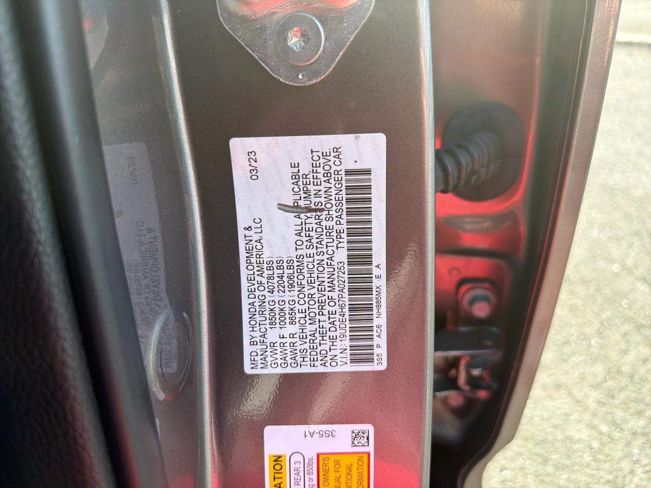 Acura Integra CVT w/A-Spec Technology Package 2023