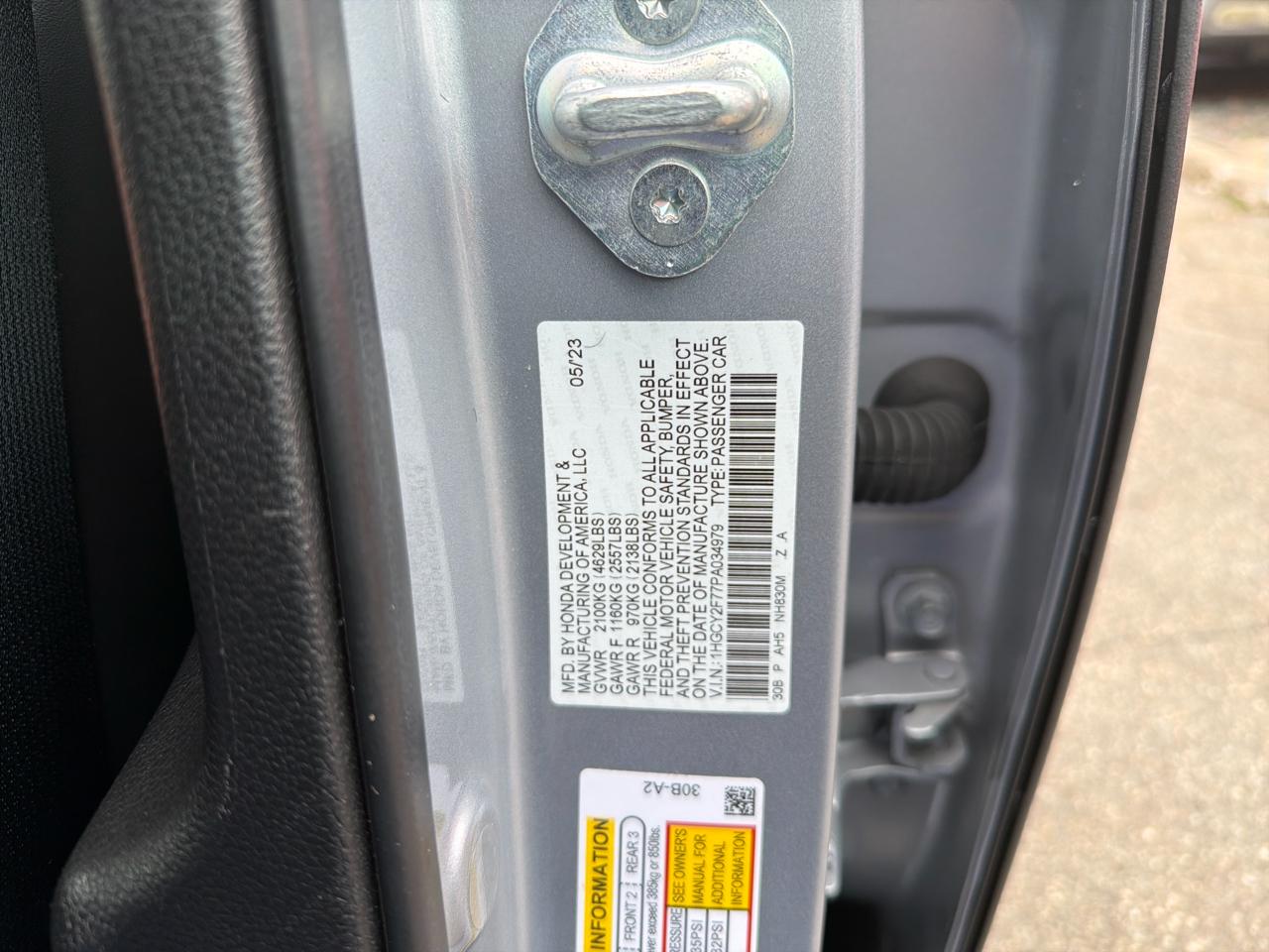 Honda Accord Hybrid Sport-L Sedan 2023