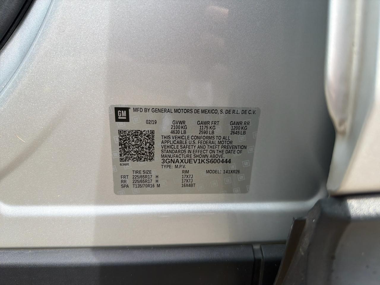 Chevrolet Equinox AWD 4dr LT w/1LT 2019