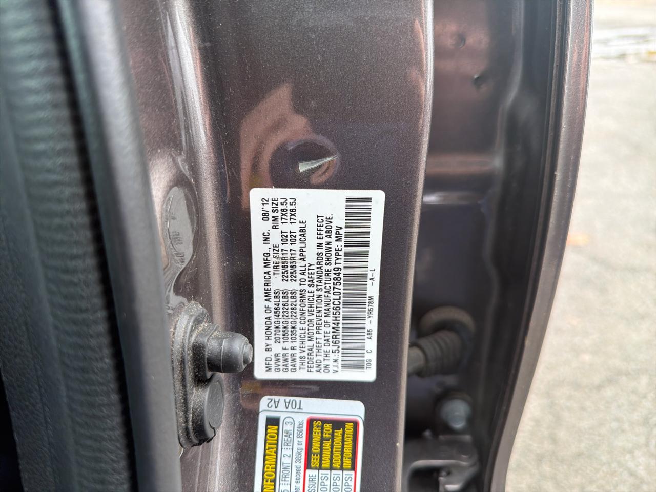 Honda CR-V AWD 5dr EX 2012