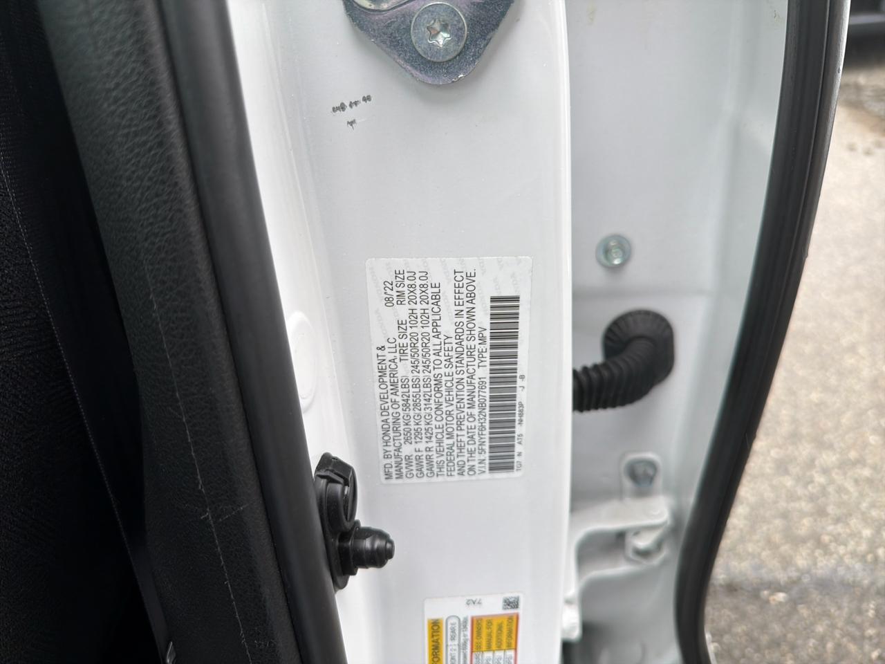 Honda Pilot Sport AWD 2022