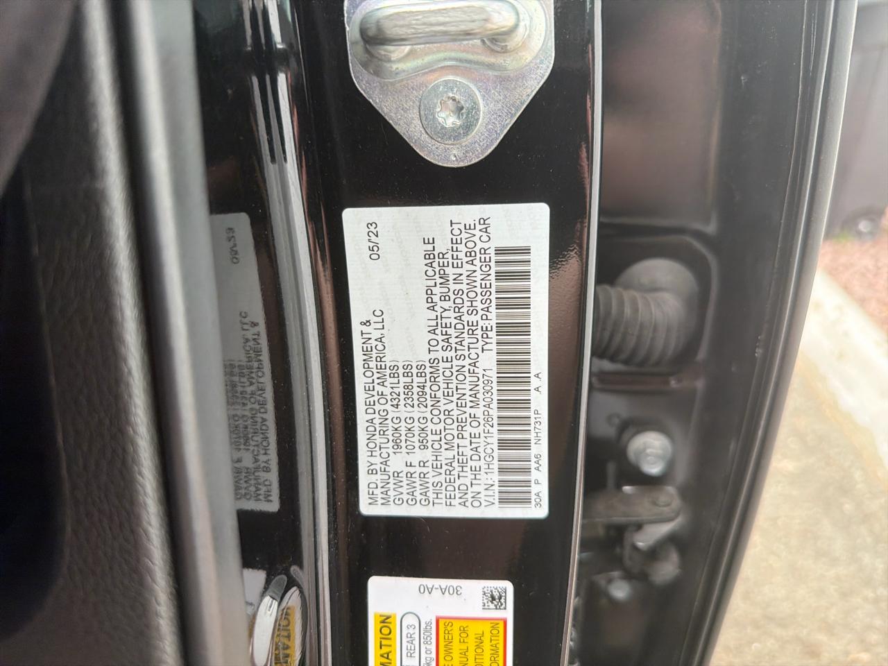 Honda Accord Sedan LX CVT 2023