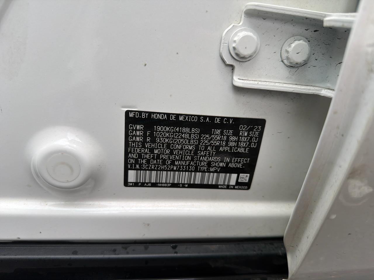 Honda HR-V Sport AWD CVT 2023