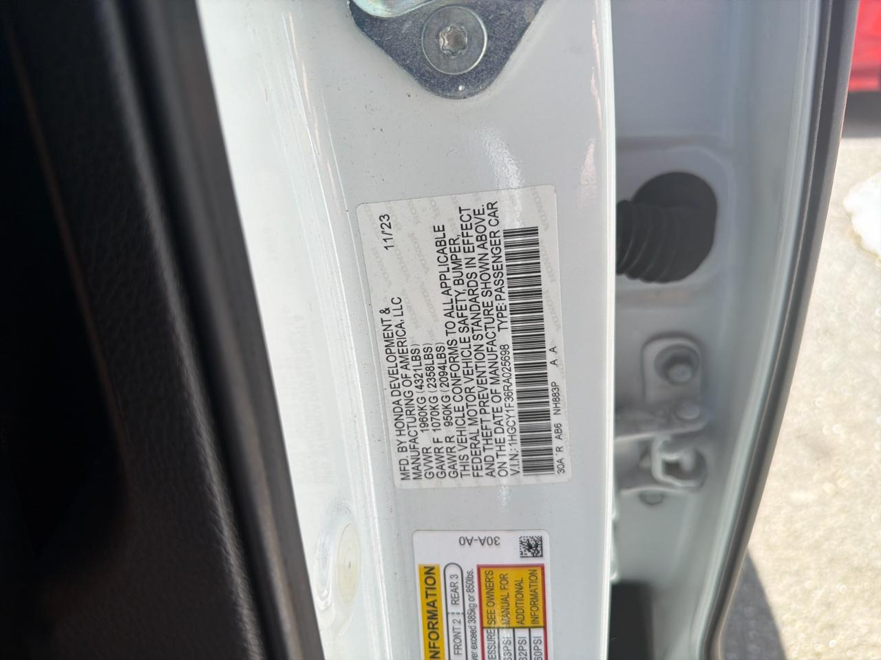 Honda Accord Sedan EX CVT 2024