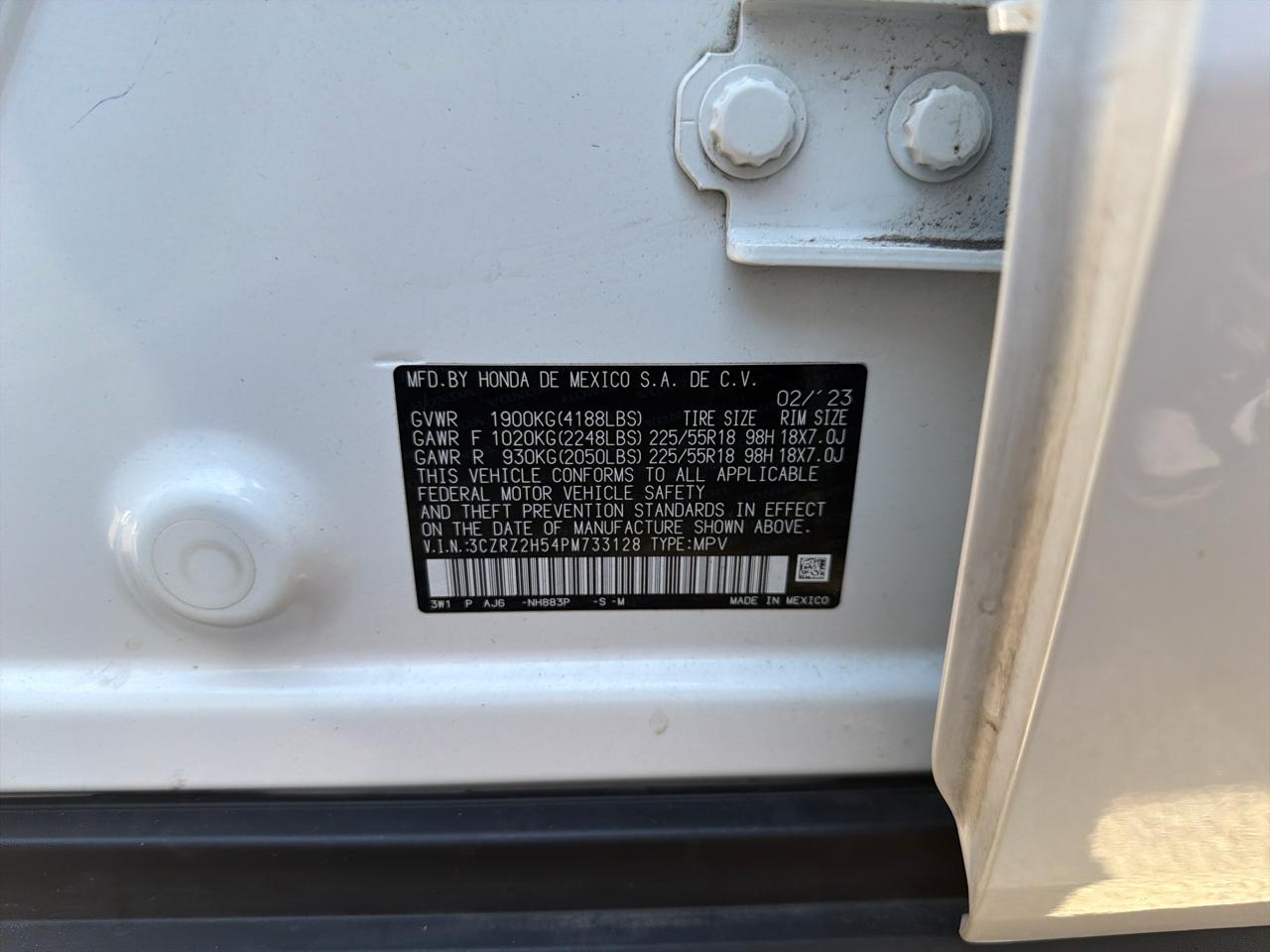 Honda HR-V Sport AWD CVT 2023