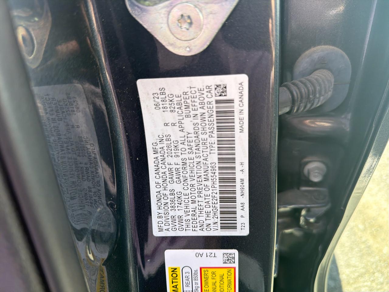 Honda Civic Sedan LX CVT 2023