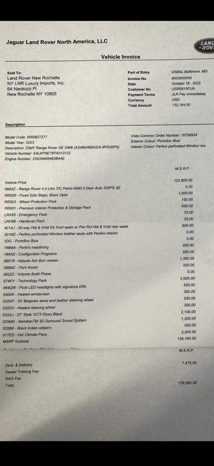 Land Rover Range Rover P530 SE SWB 2023