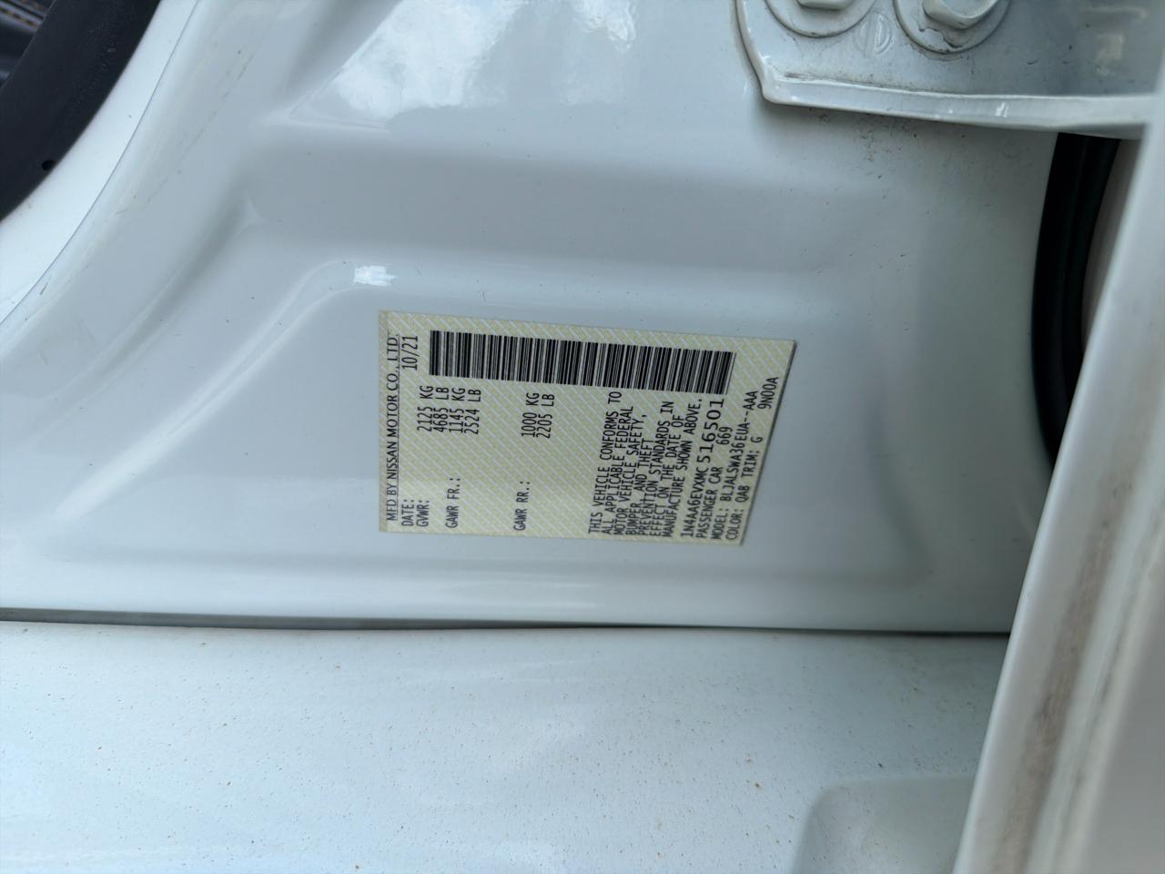 Nissan Maxima SR 3.5L 2021