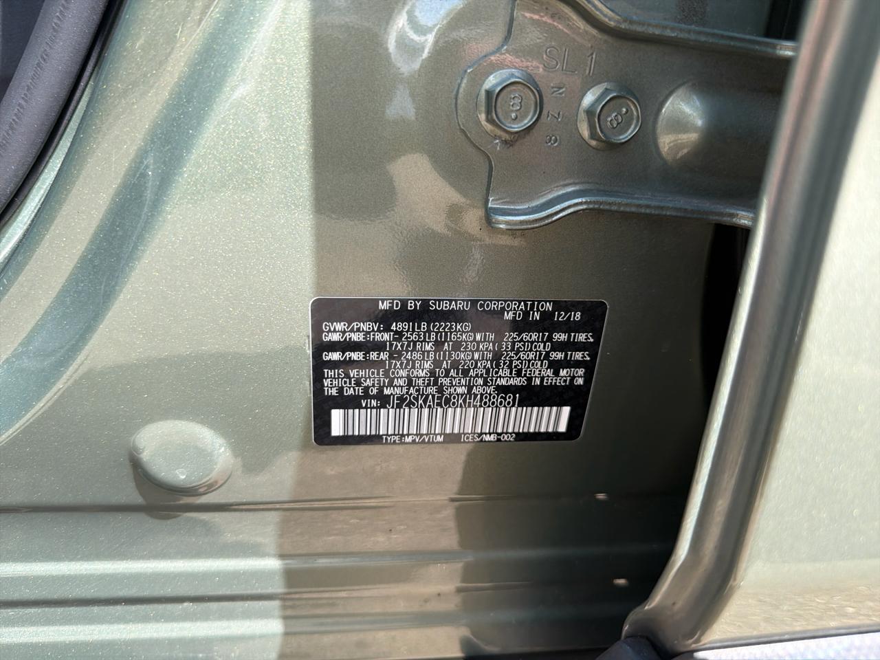 Subaru Forester 2.5i Premium 2019