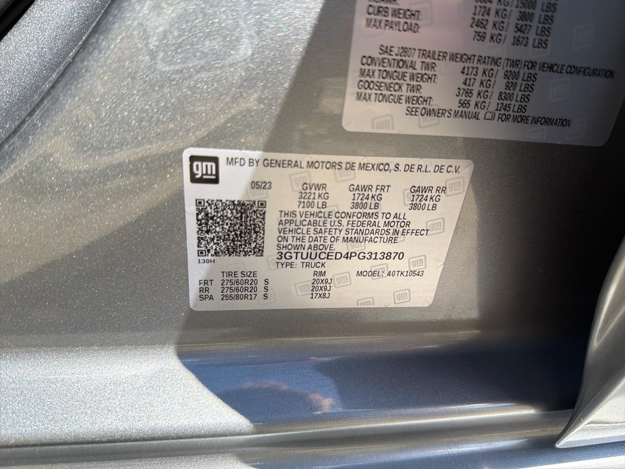 GMC Sierra 1500 4WD Crew Cab 147" Elevation w/3SB 2023