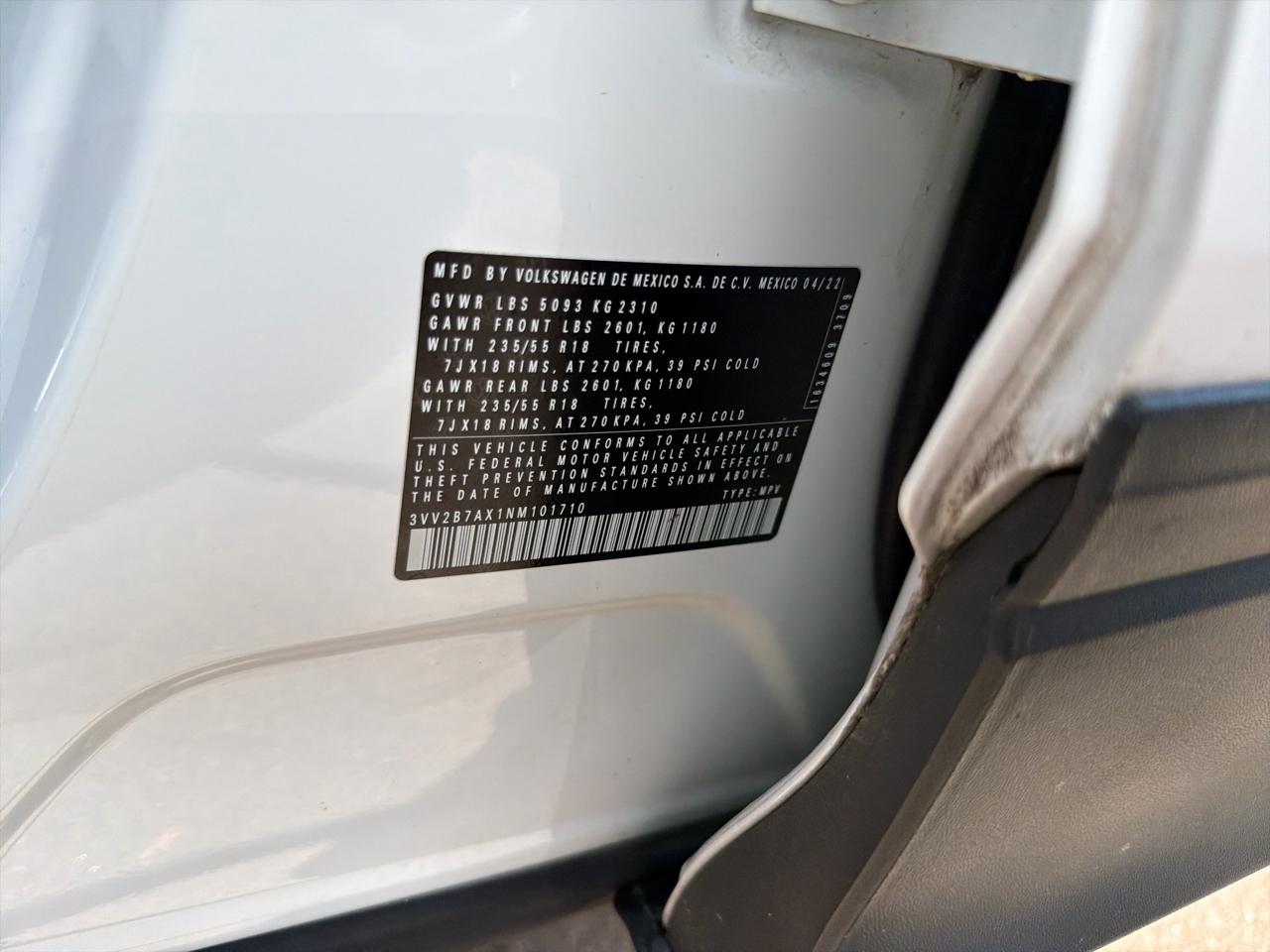 Volkswagen Tiguan 2.0T SE 4MOTION 2022