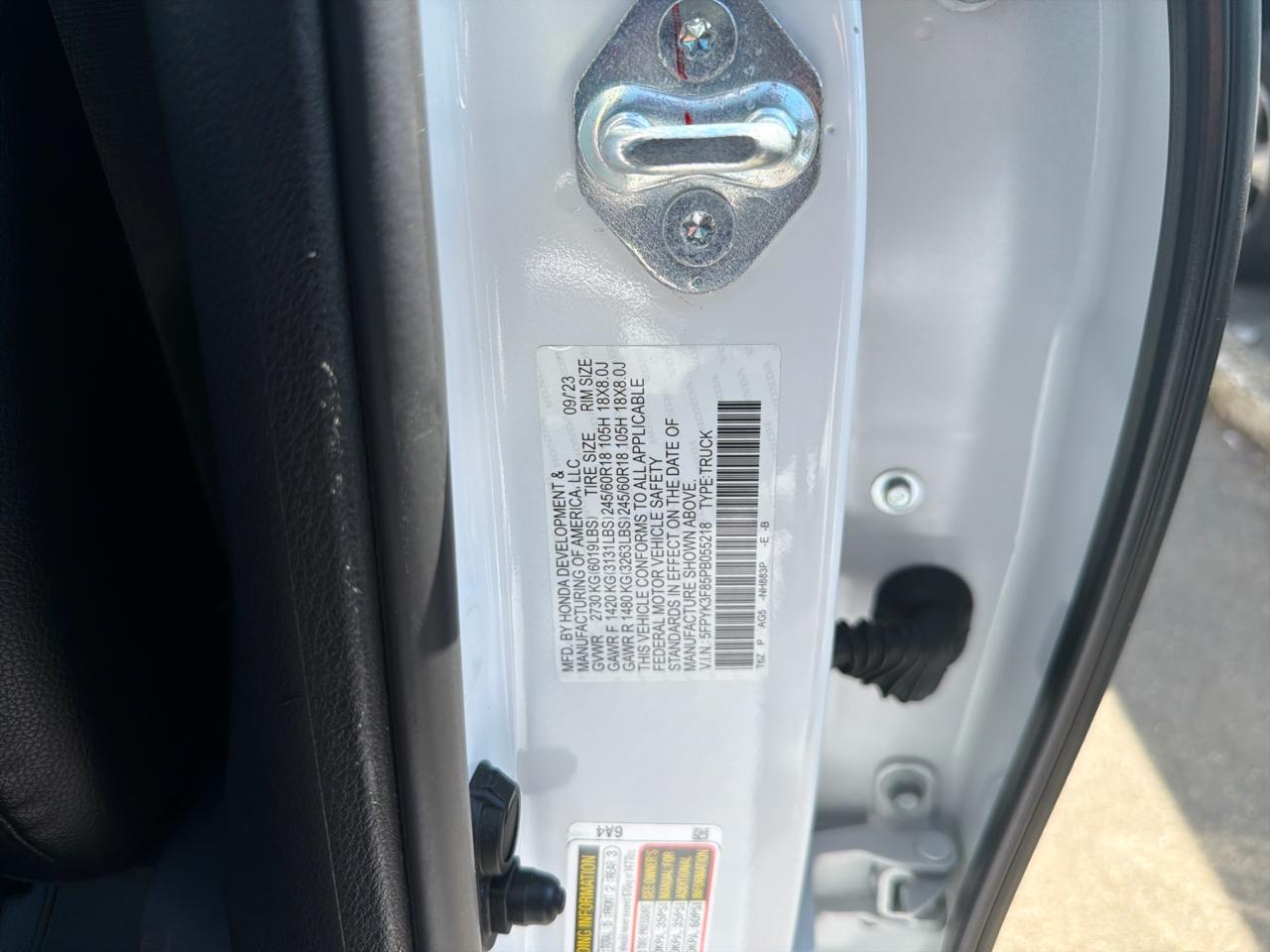 Honda Ridgeline Black Edition AWD 2023