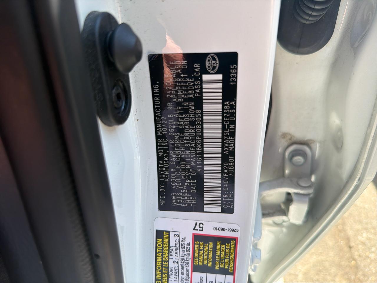 Toyota Camry SE Auto AWD (Natl) 2023