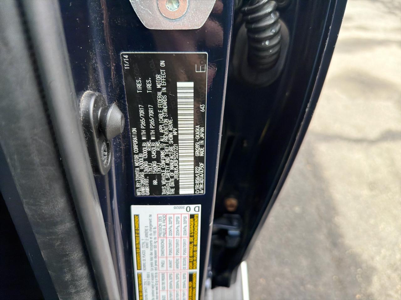 Toyota 4Runner 4WD 4dr V6 Trail Premium (Natl) 2015