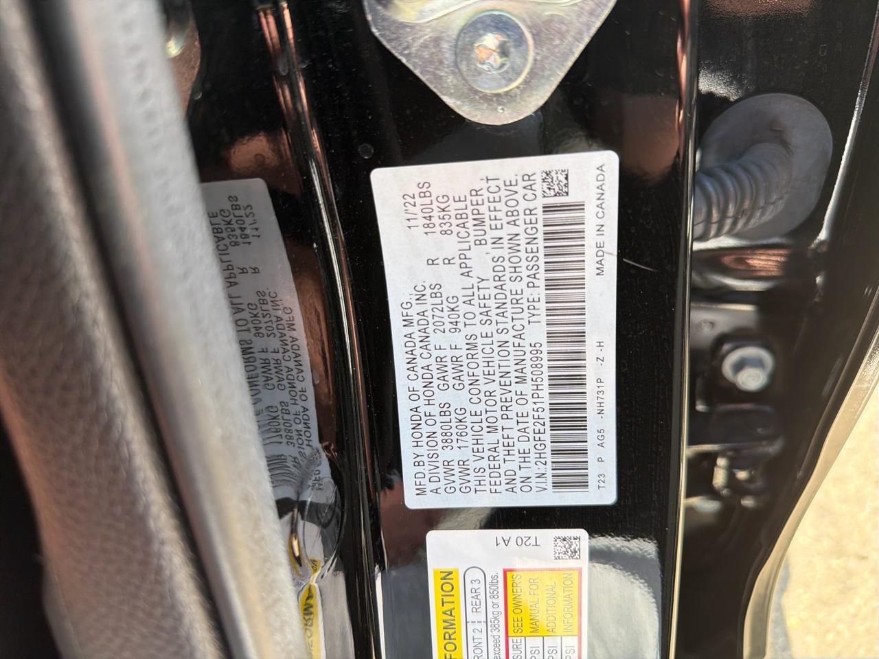 Honda Civic Sedan Sport CVT 2023