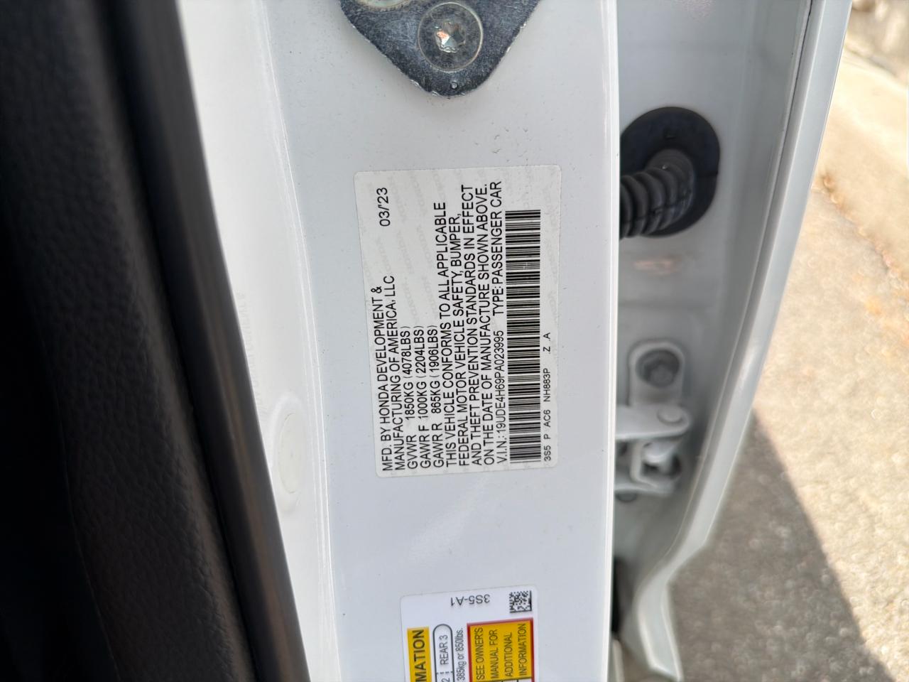 Acura Integra CVT w/A-Spec Technology Package 2023