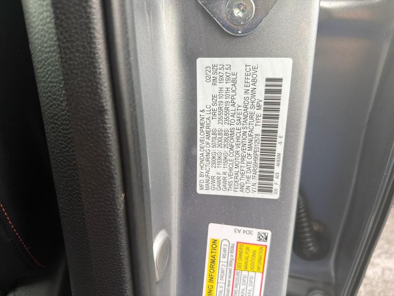 Honda CR-V Hybrid Sport Touring AWD 2023