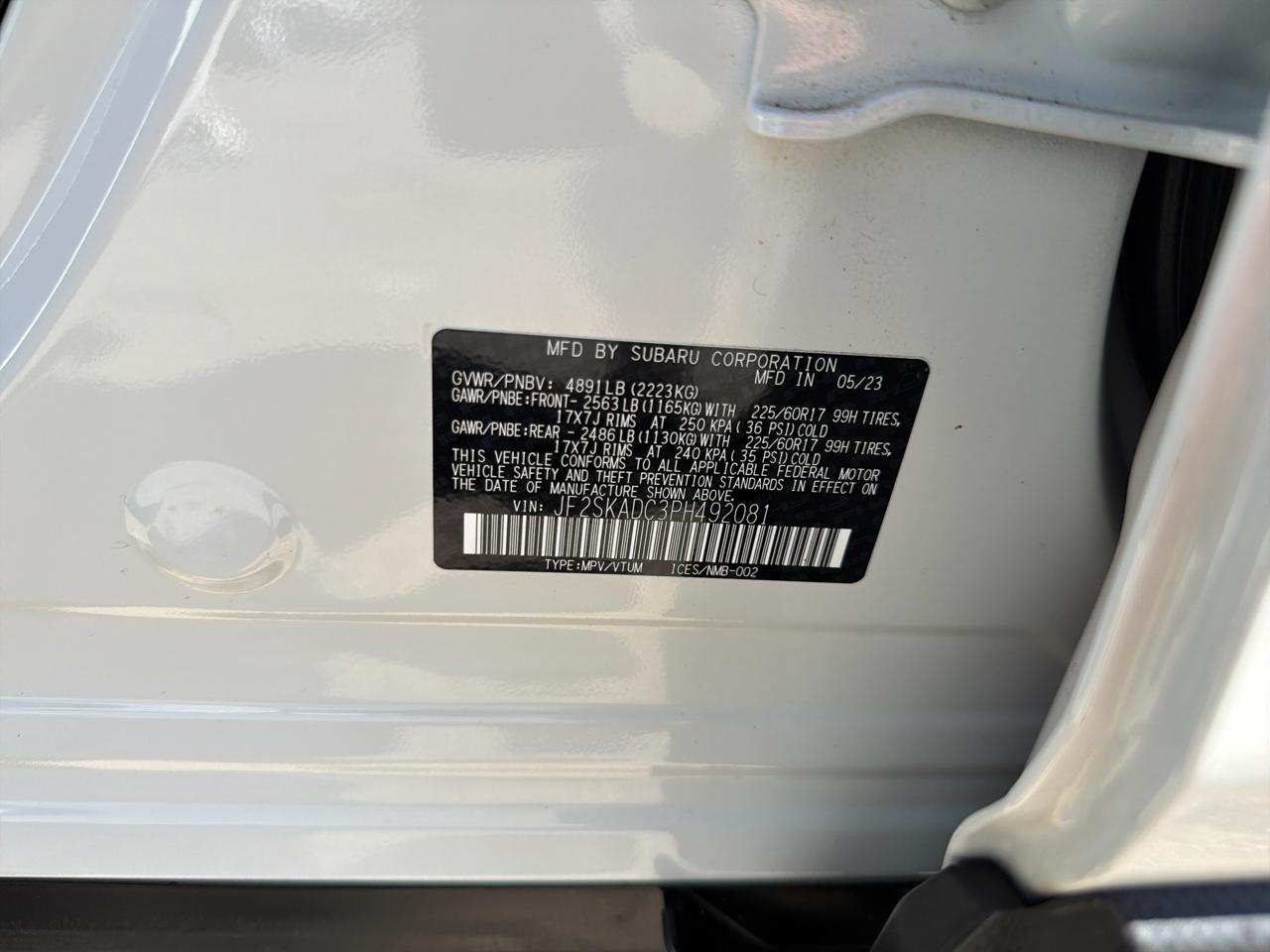 Subaru Forester Premium CVT 2023