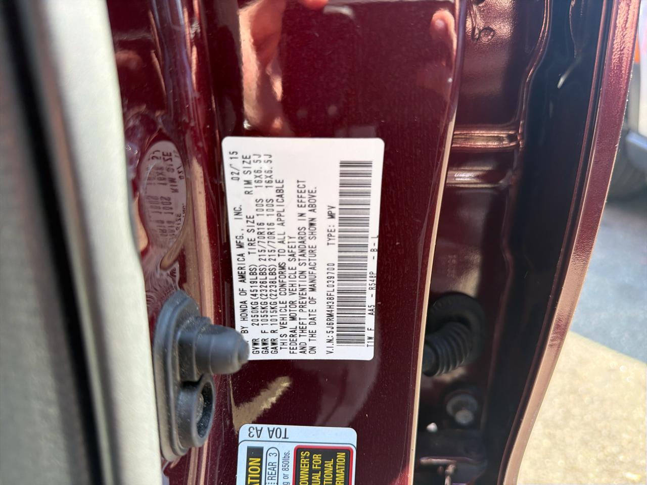 Honda CR-V AWD 5dr LX 2015