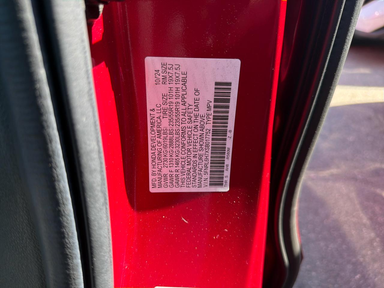 Honda Odyssey Sport-L Auto 2025