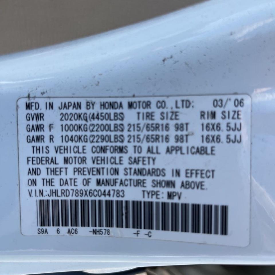 Honda CR-V 4WD EX AT SE 2006