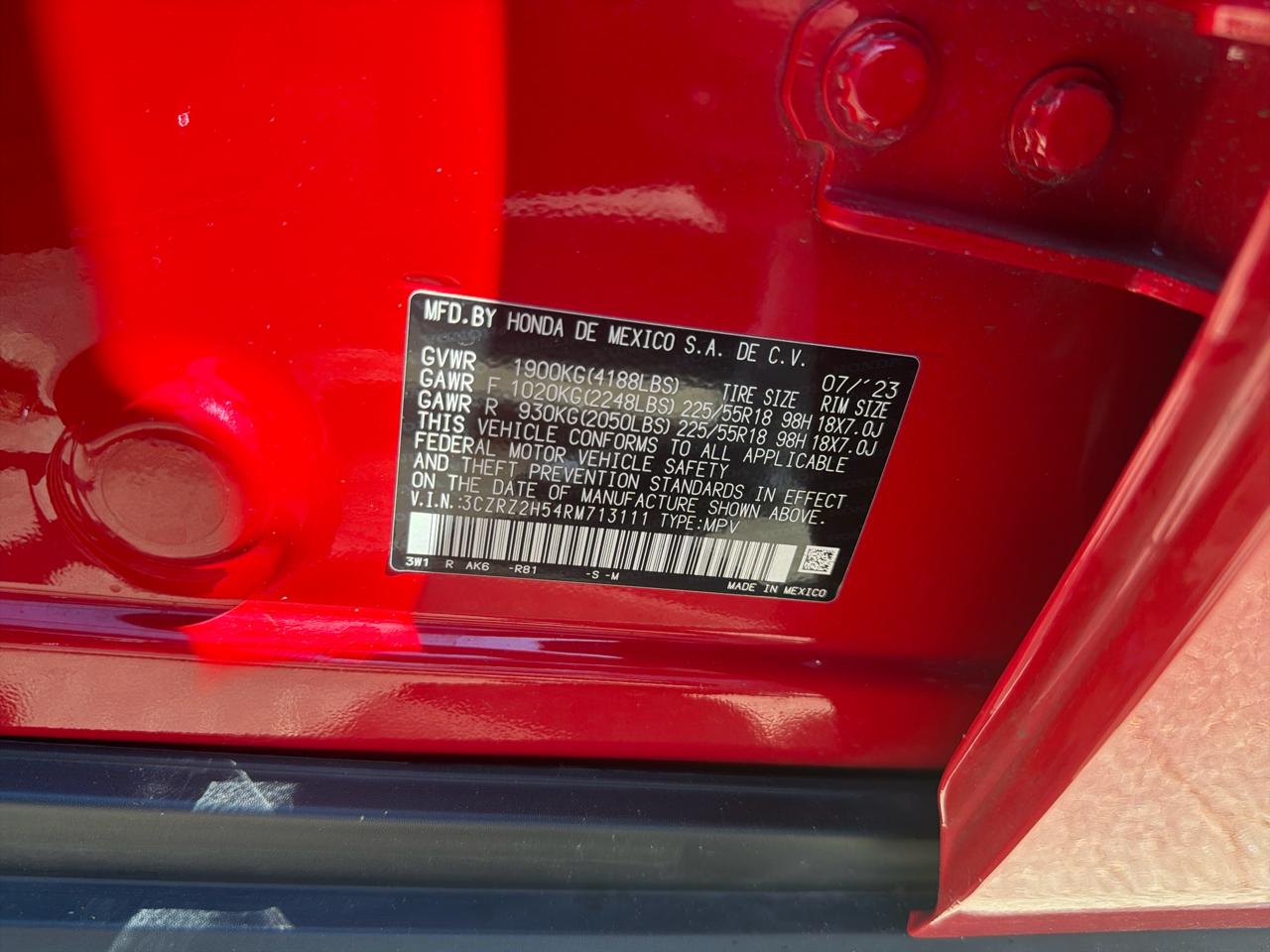 Honda HR-V Sport AWD CVT 2024