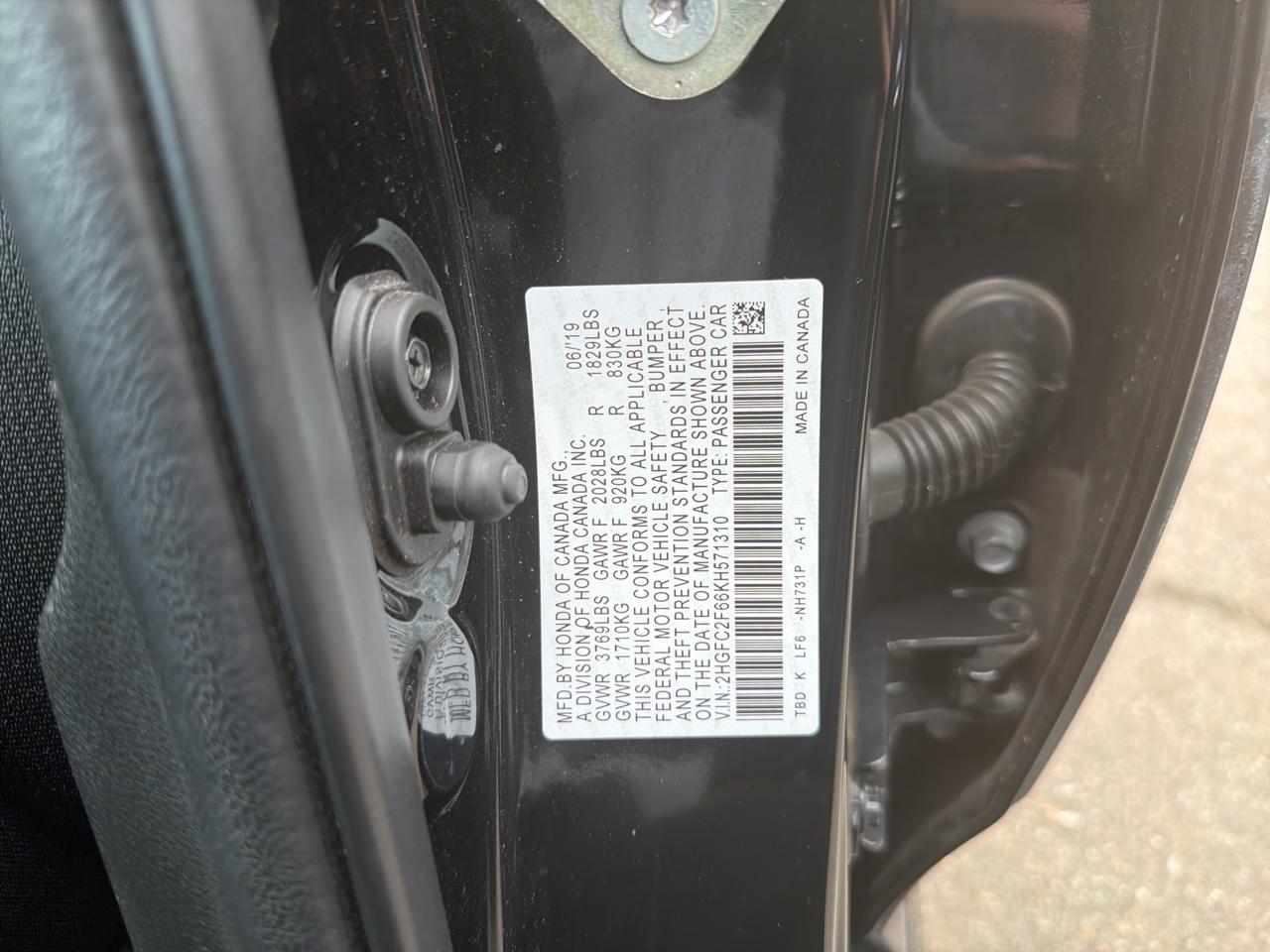 Honda Civic Sedan LX CVT 2019