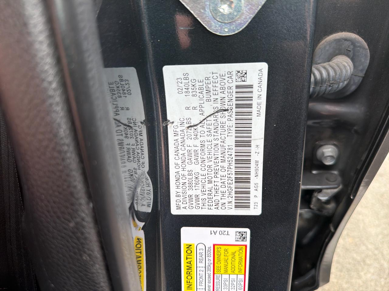 Honda Civic Sedan Sport CVT 2023