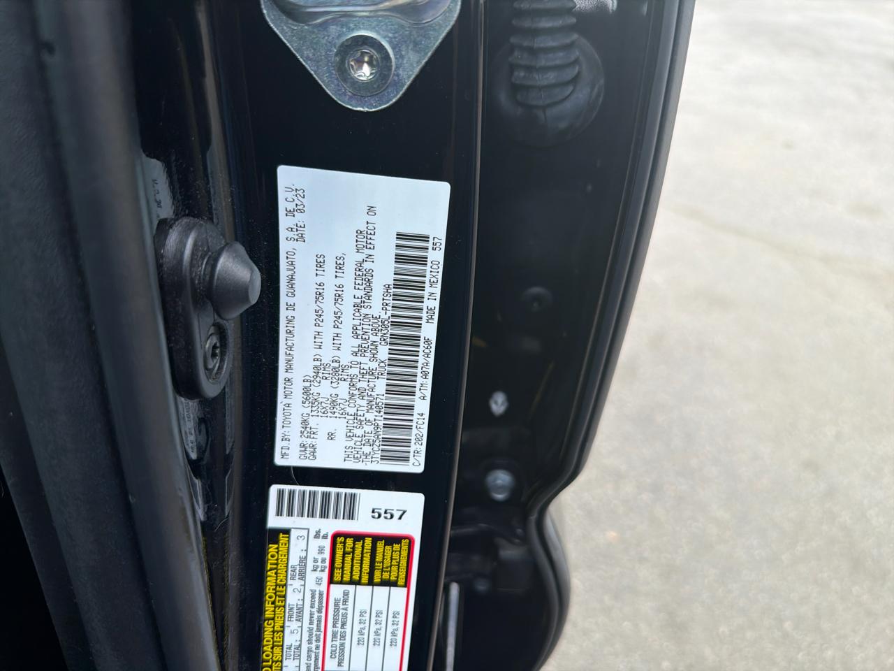 Toyota Tacoma 4WD  2023