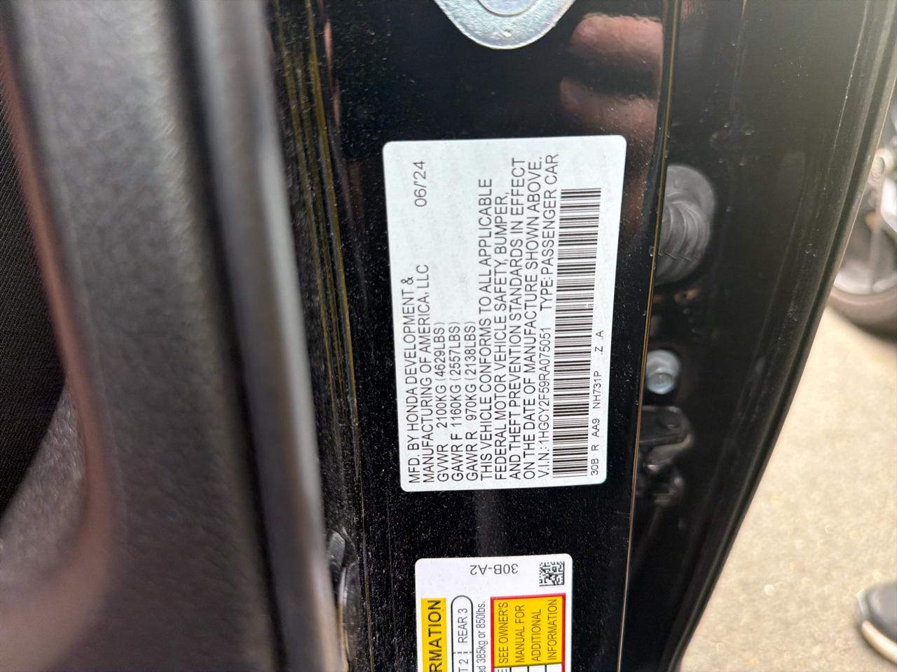Honda Accord Hybrid Sport Sedan 2024
