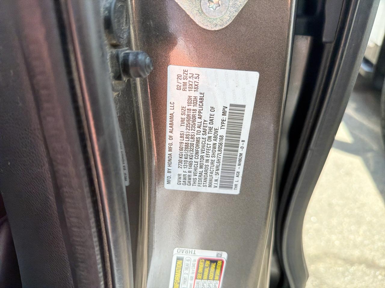 Honda Odyssey EX-L Auto 2020