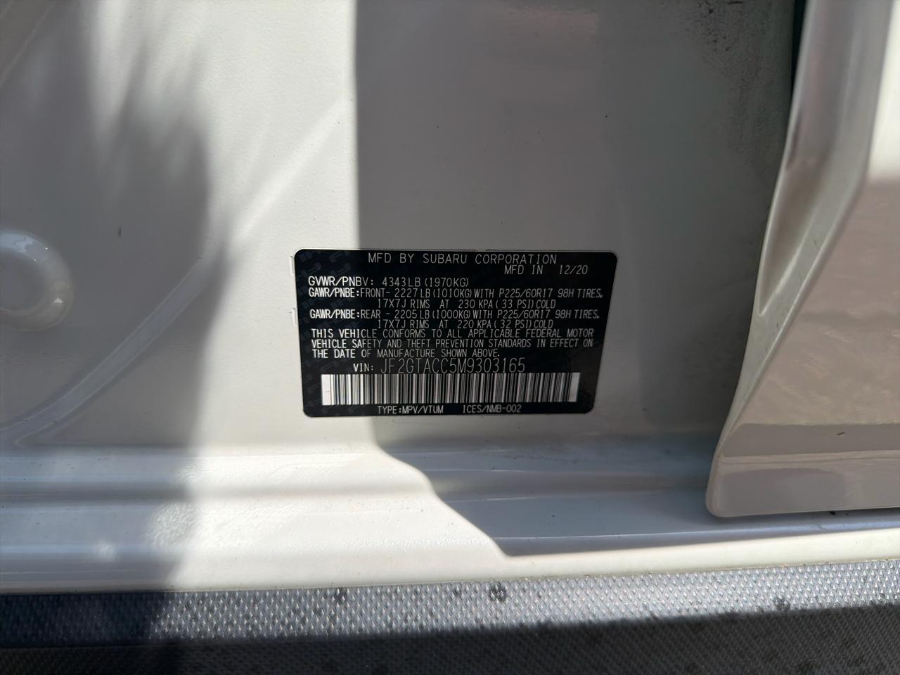 Subaru Crosstrek Premium Manual 2021