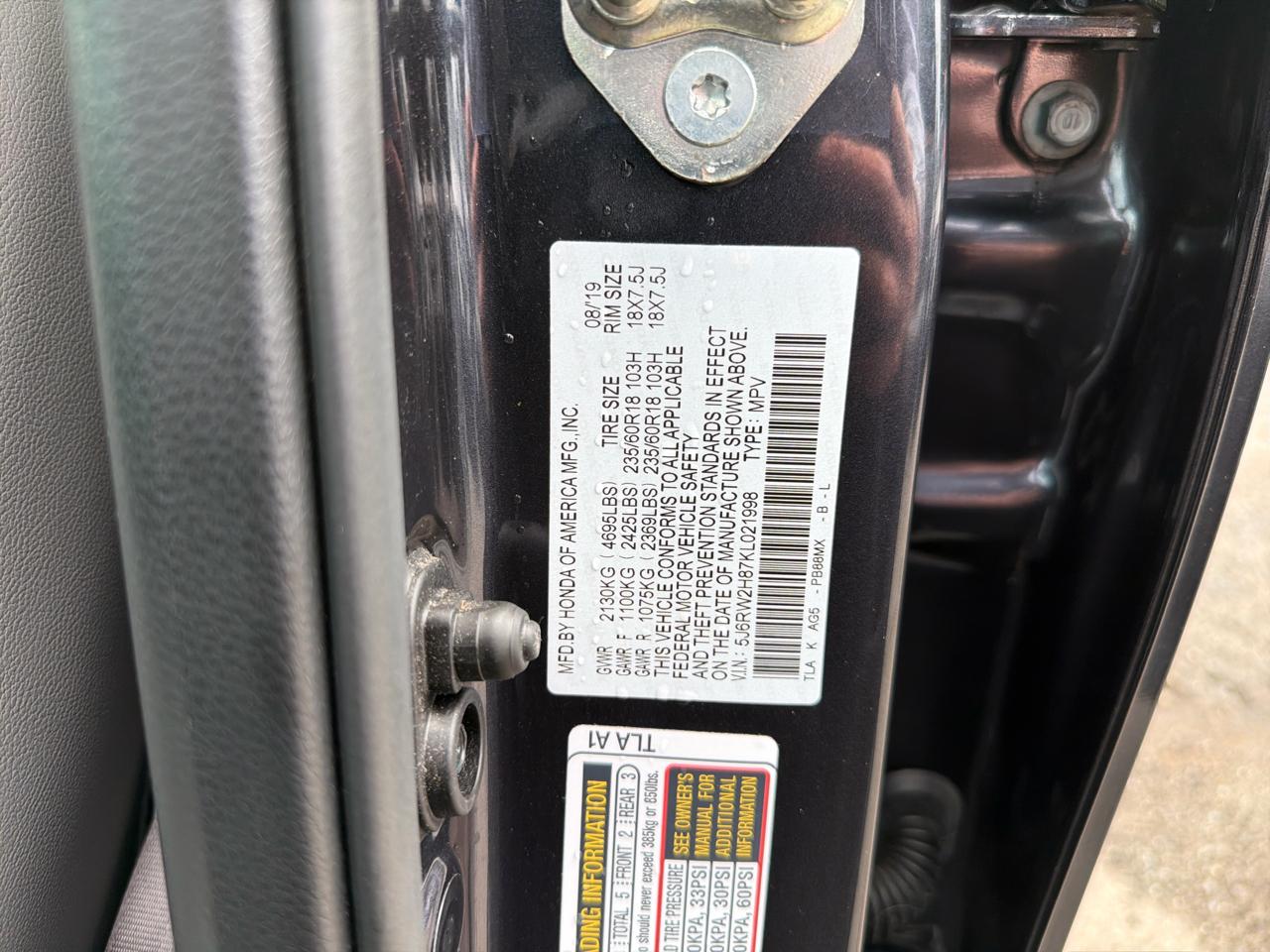 Honda CR-V EX-L AWD 2019