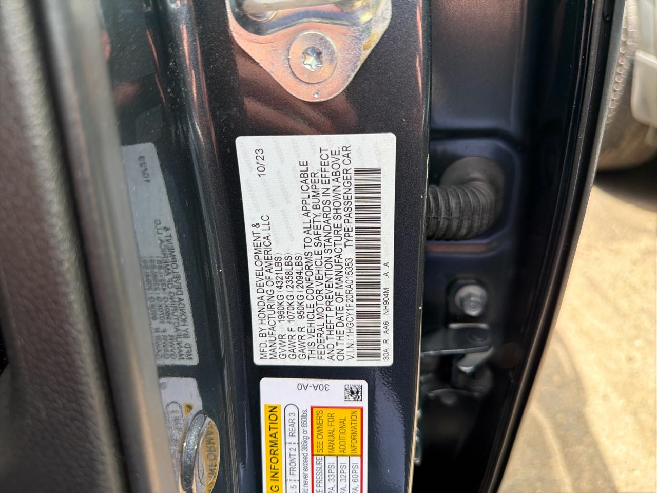 Honda Accord Sedan LX CVT 2024