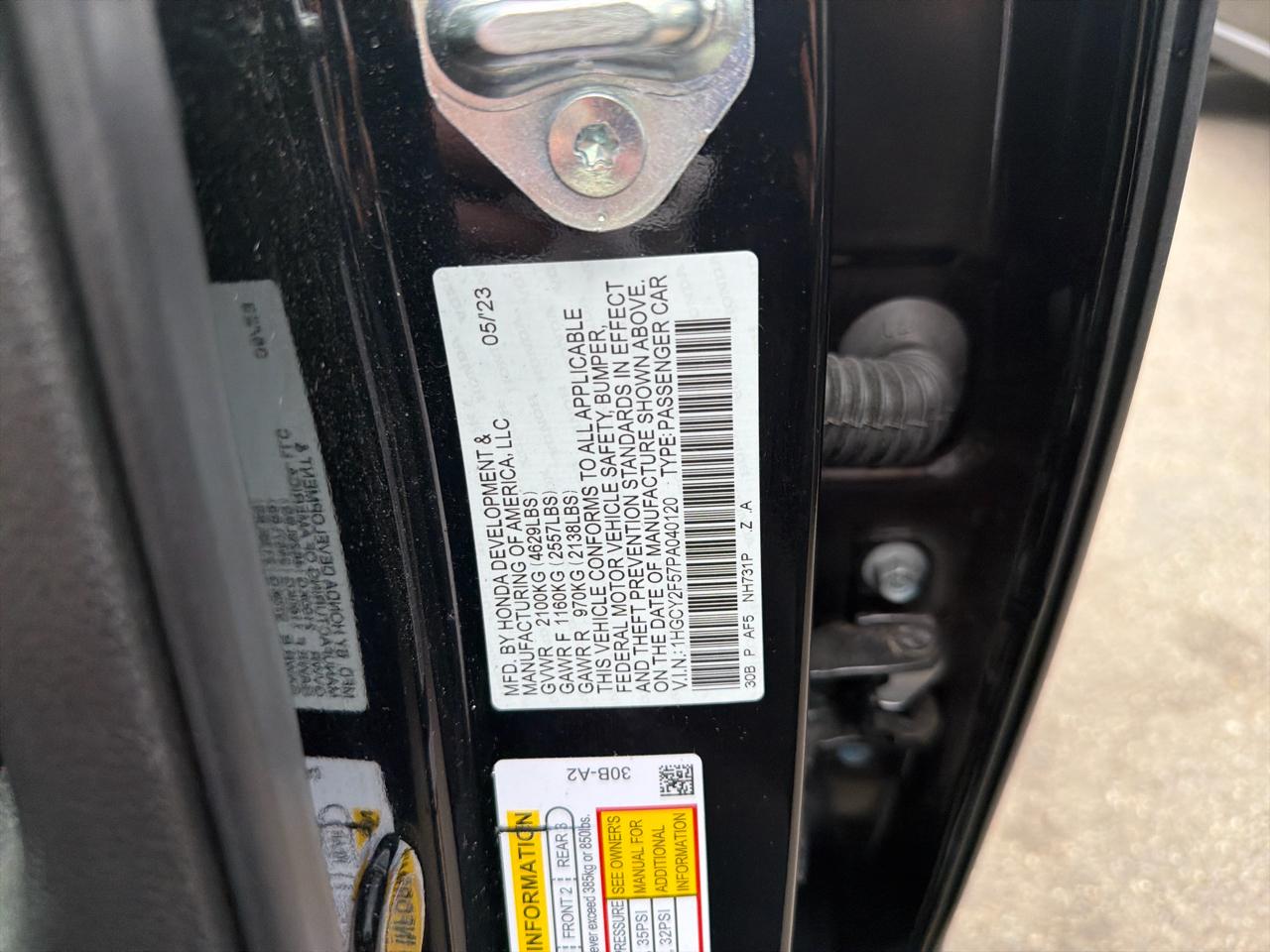 Honda Accord Hybrid Sport Sedan 2023