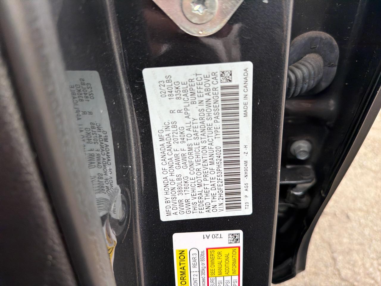 Honda Civic Sedan Sport CVT 2023