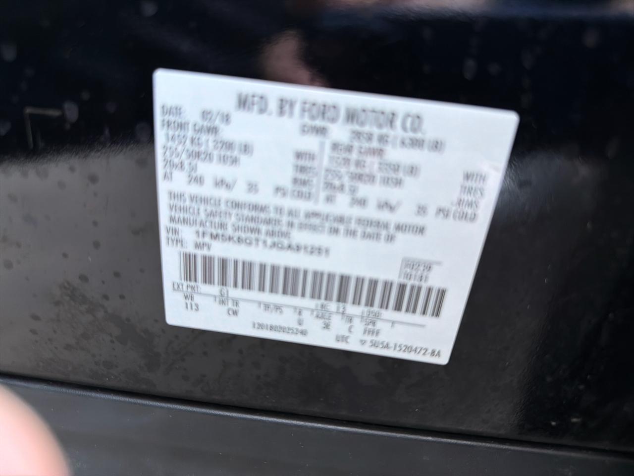 Ford Explorer Sport 4WD 2018
