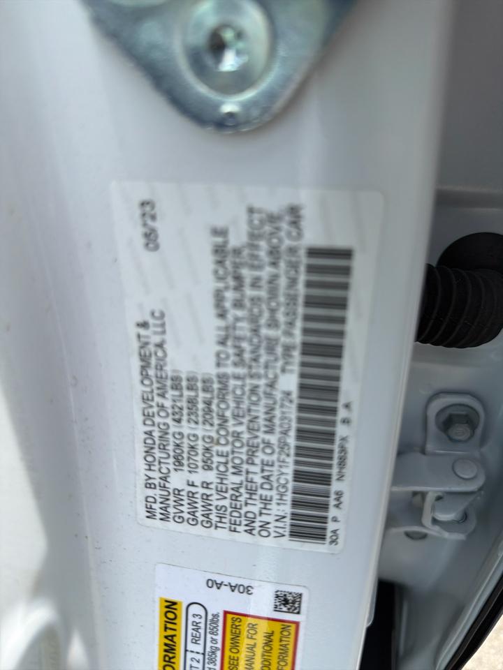 Honda Accord Sedan LX CVT 2023